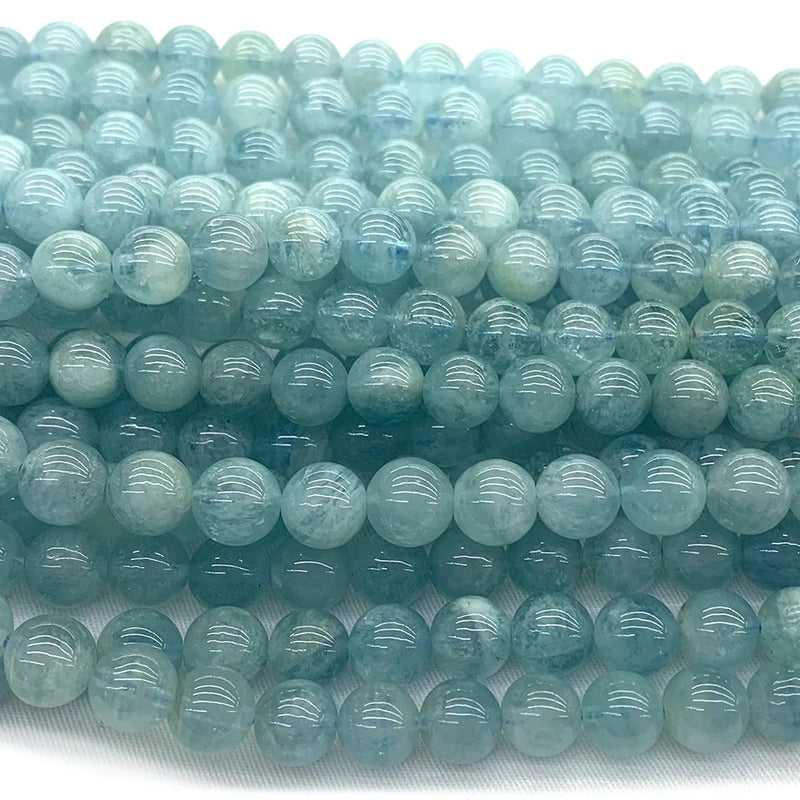 Green Aquamarine DIY Gemstone Beads for Jewelry Making