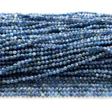 Kyanite Faceted Small Round Beads 07423