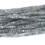Labradorite Natural Faceted Cube Beads for Jewelry Making