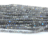 Labradorite Natural Faceted Cube Beads for Jewelry Making