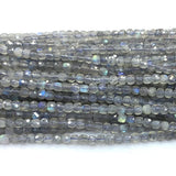 Labradorite Natural Faceted Cube Beads for Jewelry Making