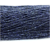 Sapphire Round Beads Jewelry Making Natural Gemstones Crystal DIY
