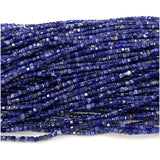 Sodalite Edge Cube Faceted Beads Jewelry Making Natural Stones DIY