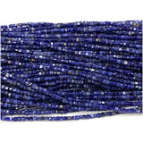 Sodalite Edge Cube Faceted Beads Jewelry Making Natural Stones DIY