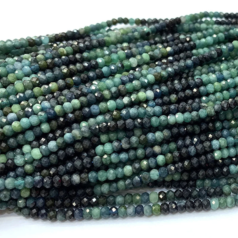 Tourmaline Natural Necklace Bracelets Earrings Ring Faceted Small Rondelle