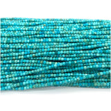 Turquoise Edge Cube Faceted Beads DIY Jewelry Making