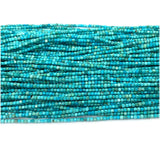 Turquoise Edge Cube Faceted Beads DIY Jewelry Making