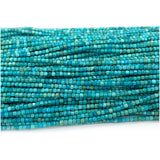 Turquoise Edge Cube Faceted Beads DIY Jewelry Making