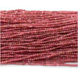 Brazil Rhodochrosite Faceted Round Small Beads for Jewelry Making