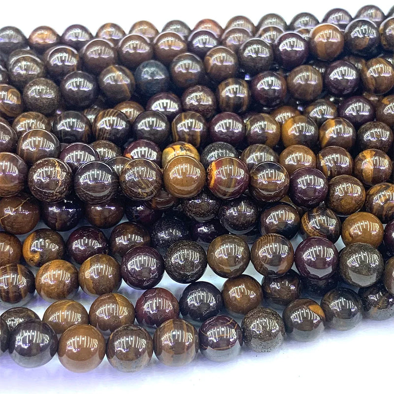 Brown Iron Tiger Stone Gemstones DIY Jewelry Making