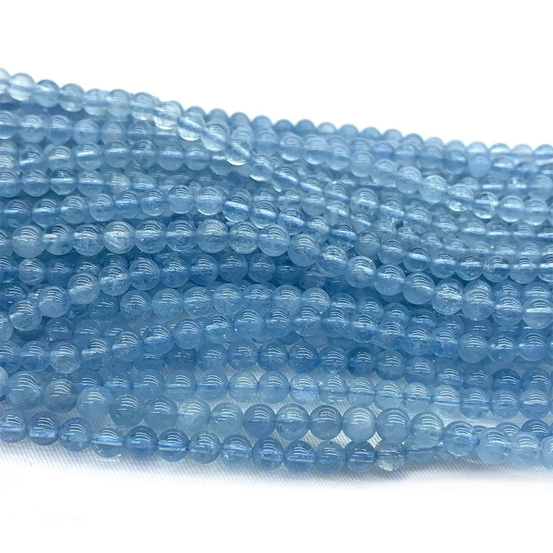 Aquamarine DIY Jewelry Set Natural Gemstone Beads