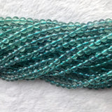 Clear Fluorite Round Beads for Jewelry Making