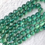 Green Fluorite Round Beads DIY Necklace Bracelets Crystal