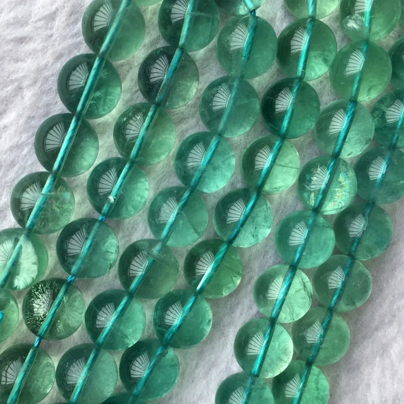 Green Fluorite Round Beads DIY Necklace Bracelets Crystal
