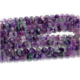 Purple Fluorite Round Beads Jewelry Making
