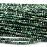Natural Emerald Faceted Rondelle Beads for Jewelry Making