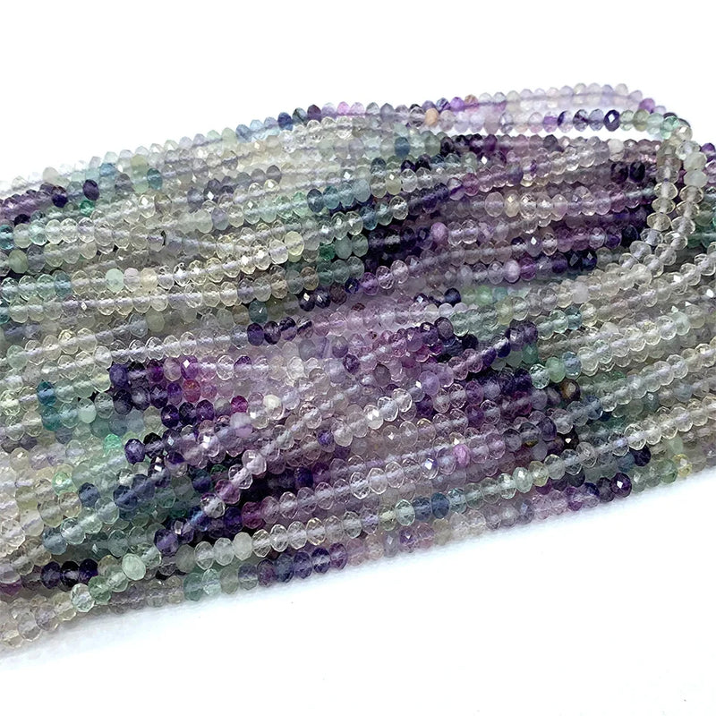 Fluorite Natural Beads for Jewelry Making