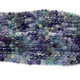 Fluorite Gemstones Crystal DIY Round Beads for Jewelry Making