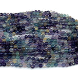 Fluorite Gemstones Crystal DIY Round Beads for Jewelry Making