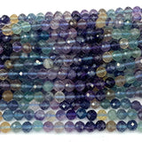 Fluorite Gemstones Crystal DIY Round Beads for Jewelry Making