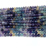 Fluorite Gemstones Crystal DIY Round Beads for Jewelry Making