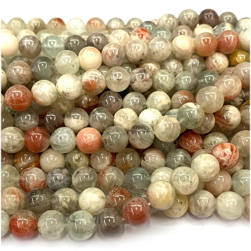 Arusha Sunstone Round Beads for Jewelry Making Charms