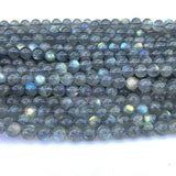Gray Labradorite Round Beads for Jewelry Making