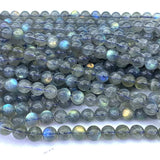 Gray Labradorite Round Beads for Jewelry Making