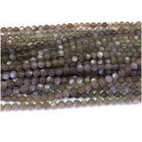Gray Moonstone Round Beads for Jewelry Making Natural Gemstones DIY