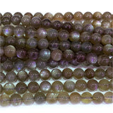 Gray Moonstone Round Beads for Jewelry Making Natural Gemstones DIY