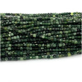 Green Canada Jade Cube Faceted Beads for Jewelry Making