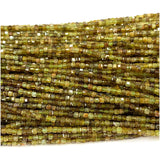 Green Tsavorite Edge Cube Faceted Beads For Jewelry Making