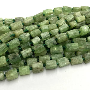 Green Kyanite Crystal Bead Jewelry Set - DIY Necklace Bracelet Earrings Pendant