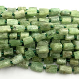 Green Kyanite Crystal Bead Jewelry Set - DIY Necklace Bracelet Earrings Pendant