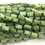 Green Kyanite Crystal Bead Jewelry Set - DIY Necklace Bracelet Earrings Pendant