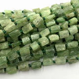 Green Kyanite Crystal Bead Jewelry Set - DIY Necklace Bracelet Earrings Pendant