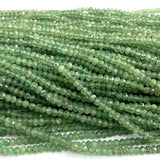 Green Kyanite Faceted Rondelle Beads Jewelry Making