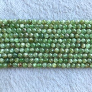 Green Kyanite Round Beads Bracelet Earrings Ring Necklace Gemstone Manual 06199