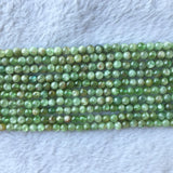 Green Kyanite Round Beads Bracelet Earrings Ring Necklace Gemstone Manual 06199