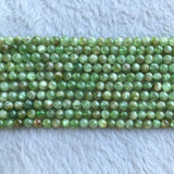 Green Kyanite Round Beads Bracelet Earrings Ring Necklace Gemstone Manual 06199