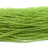 Green Peridot DIY Natural Necklace Bracelets Earrings Ring Faceted Beads