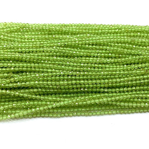 Green Peridot DIY Natural Necklace Bracelets Earrings Ring Faceted Beads