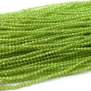 Green Peridot DIY Natural Necklace Bracelets Earrings Ring Faceted Beads