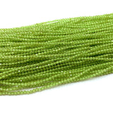 Green Peridot DIY Natural Necklace Bracelets Earrings Ring Faceted Beads