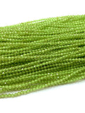Green Peridot DIY Natural Necklace Bracelets Earrings Ring Faceted Beads