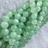 Green Prehnite DIY Necklace Bracelets Earrings Gemstone Crystal Beads