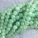 Green Prehnite DIY Necklace Bracelets Earrings Gemstone Crystal Beads