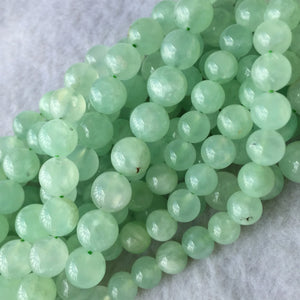 Green Prehnite DIY Necklace Bracelets Earrings Gemstone Crystal Beads