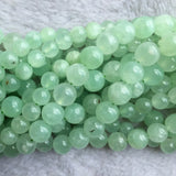 Green Prehnite DIY Necklace Bracelets Earrings Gemstone Crystal Beads