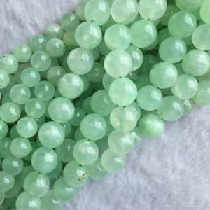 Green Prehnite DIY Necklace Bracelets Earrings Gemstone Crystal Beads